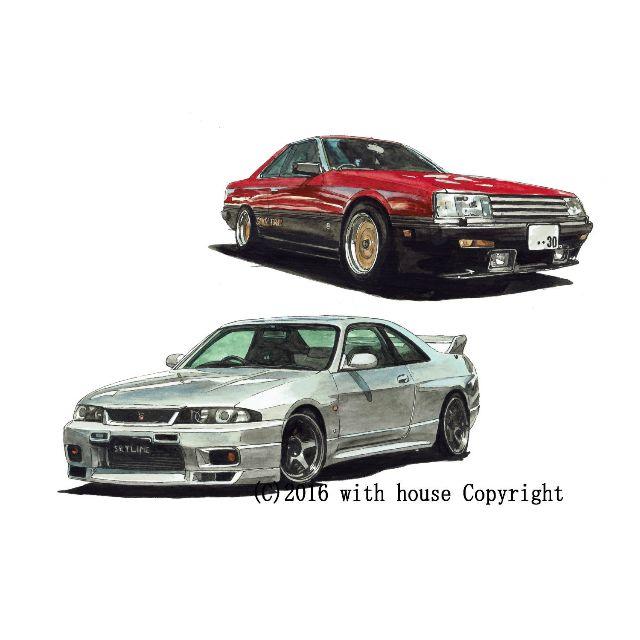 NC-265 GT-R R33/RS限定版画 直筆サイン額装●作家 平右ヱ門 エンタメ/ホビーの美術品/アンティーク(版画)の商品写真