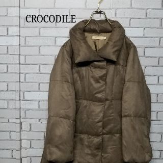 クロコダイル(Crocodile)の【CROCODILE】クロコダイル ダウンジャケット L スウェード(ダウンジャケット)