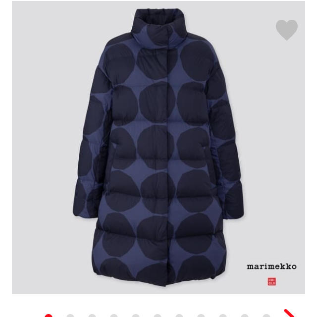 マリメッコUNIQLOダウン青系L 1