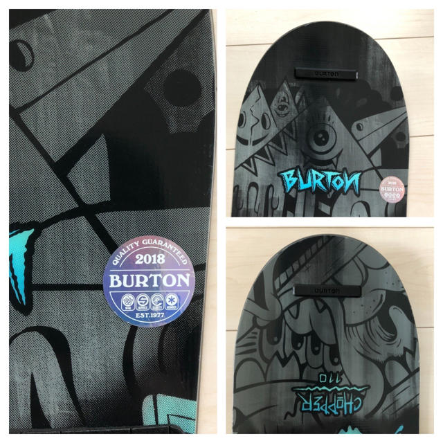 BURTON(バートン)のバートン キッズ スノーボード チョッパー 110 バインディング 2点セット スポーツ/アウトドアのスノーボード(ボード)の商品写真