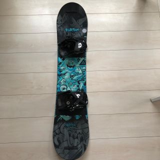 バートン(BURTON)のバートン キッズ スノーボード チョッパー 110 バインディング 2点セット(ボード)