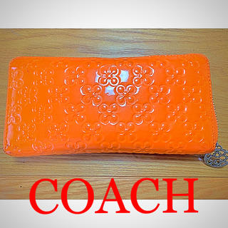 コーチ(COACH)のCOACH 長財布 オレンジ(財布)