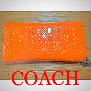 コーチ(COACH)のCOACH 長財布 オレンジ(財布)