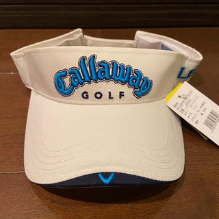 キャロウェイゴルフ(Callaway Golf)のCallaway キャロウェイ  サンバイザー　ホワイト　新品タグ付き(サンバイザー)