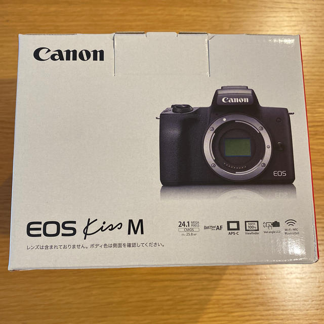 Canon - 【新品】Canon キヤノン EOS Kiss M ブラック ボディの通販 by adayu's shop｜キヤノンならラクマ