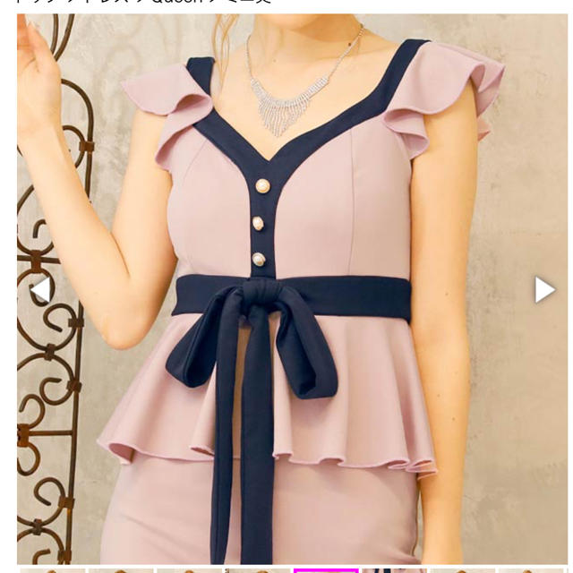 dazzy store(デイジーストア)のdazzy ウエストリボンペプラムタイトミニドレス レディースのフォーマル/ドレス(ナイトドレス)の商品写真