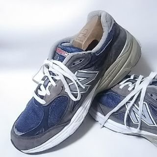 ニューバランス(New Balance)の
希少アメリカ製ビンテージ！ニューバランス990高級スニーカー紺灰


(スニーカー)