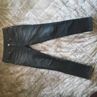 エイケイエム(AKM)のAKM ブラック　デニム　HEAVY JOG DENIM 5P SKINNY S(デニム/ジーンズ)