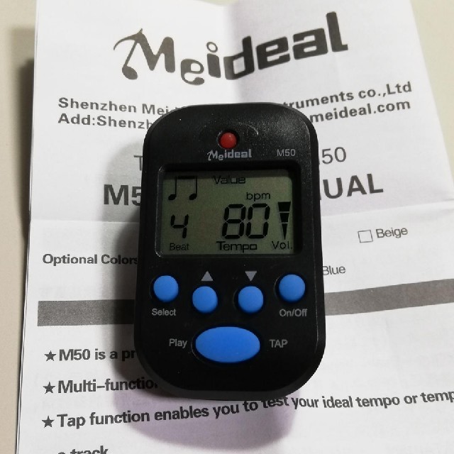 有名人芸能人】 メトロノーム M50 電子Meideal ミニメトロノーム 電子デジタルテンポ テンポ30?280bpm 0?9ビート値 高ボリューム クリップ式 メトロノーム M50 電子Meideal ミニメトロノーム 電子デジタルテンポ テンポ30?280bpm 0?9ビート値 高ボリューム クリップ式