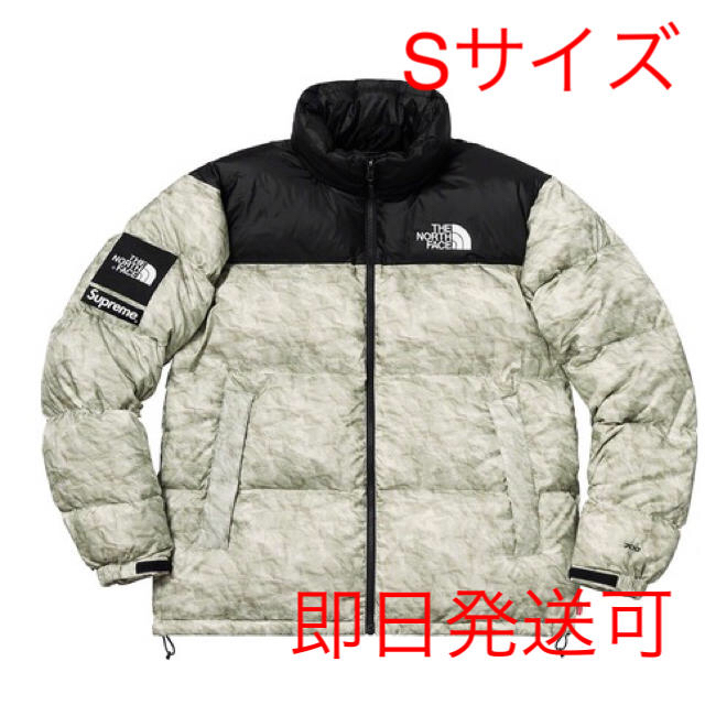 Supreme(シュプリーム)のSupreme Paper Print Nuptse Jacket Sサイズ メンズのジャケット/アウター(ダウンジャケット)の商品写真