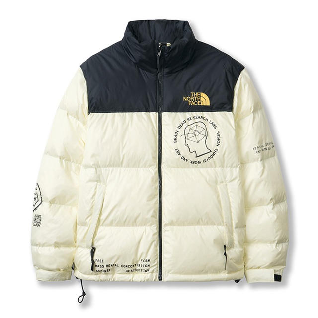 NORTH FACE brain dead Nuptse Jacket S 黄