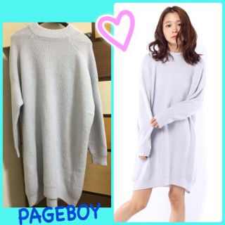 ページボーイ(PAGEBOY)の♡ふわふわ畦編みワンピース♡(ひざ丈ワンピース)