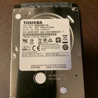 トウシバ(東芝)のTOSHIBA  HDD MQ04ABF100(PCパーツ)