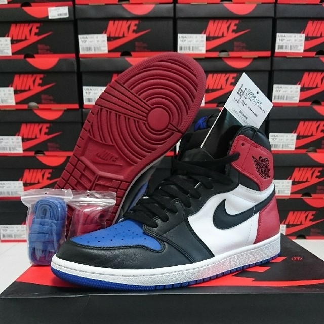 285㎝US105購入先美USED 黒タグ 28.5㎝ JORDAN 1 TOP3 ジョーダン トップ3