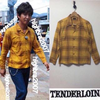 キムタク 木村拓哉 イエロー チェック テンダーロイン TENDERLOIN-