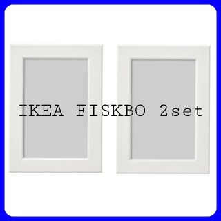 イケア(IKEA)のIKEA FISKBO フィスクボー ホワイト ２枚 まとめ売り(フォトフレーム)