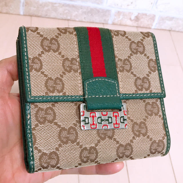 超美品》GUCCI(グッチ)折り財布 正規 www.lasempanadas.com.ar