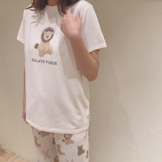 ♡新品 ジェラートピケ ぬいぐるみワンポイントTシャツ&ショートパンツ ピンク♡