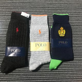 ポロラルフローレン(POLO RALPH LAUREN)の新品　POLO ラルフローレン メンズ靴下 3足セット(ソックス)