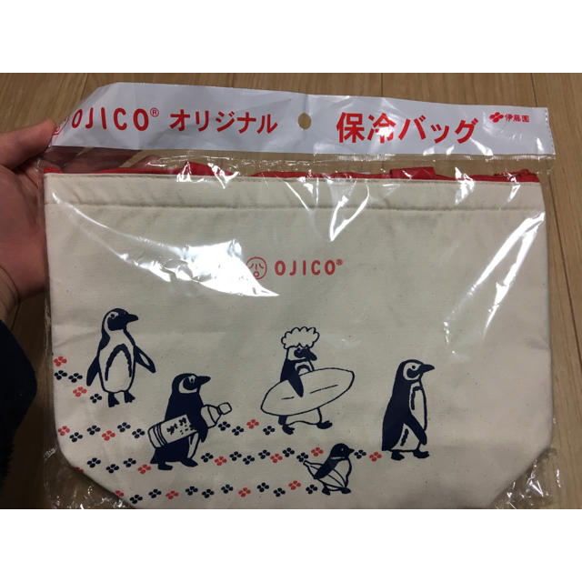 オジコオリジナル保冷バッグペンギン春夏 ハンドメイドのファッション小物(バッグ)の商品写真