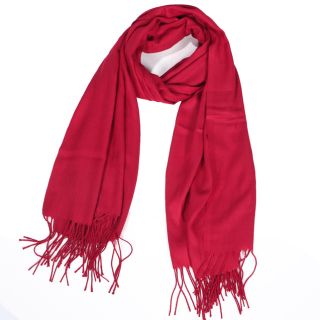 高品質】カシミア×ウール 大判 マフラー【レッド】【508】の通販 by ...