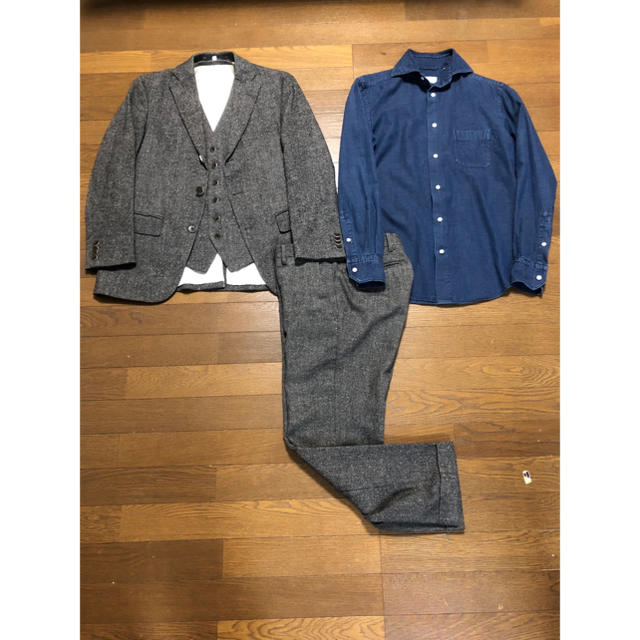 THE SUIT COMPANY(スーツカンパニー)のSUIT COMPANYセット 160 スーツカンパニー ジャケット 3ピース メンズのスーツ(スーツジャケット)の商品写真