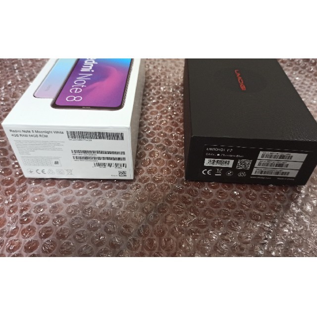 UMIDIGI F2 青と Redmi note 8 白 4GB/64GBセット