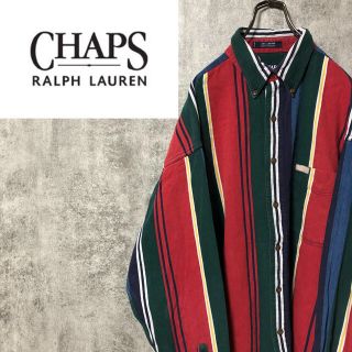 ラルフローレン(Ralph Lauren)の【こーーーた様専用☆】チャップスラルフローレン☆ロゴタグマルチストライプシャツ(シャツ)