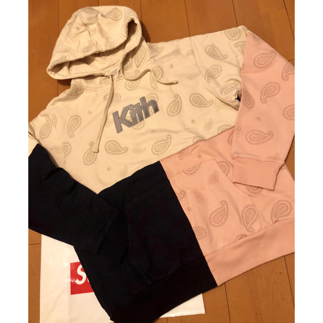 KITH キス ペイズリーブロックロゴパーカーbandana メンズのトップス(パーカー)の商品写真