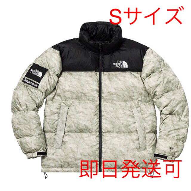 Supreme(シュプリーム)のSupreme Paper Print Nuptse Jacket S メンズのジャケット/アウター(ダウンジャケット)の商品写真