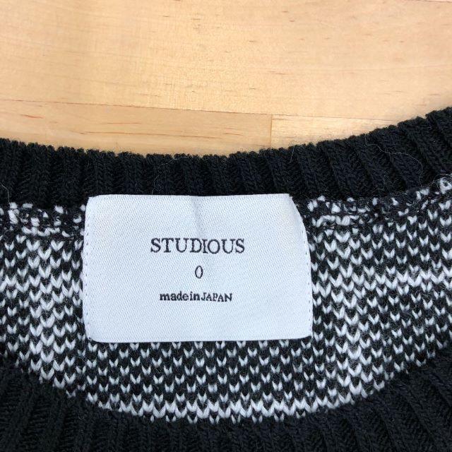 STUDIOUS(ステュディオス)の【美品】STUDIOUS チェックジャガードワイドニット レディースのトップス(ニット/セーター)の商品写真