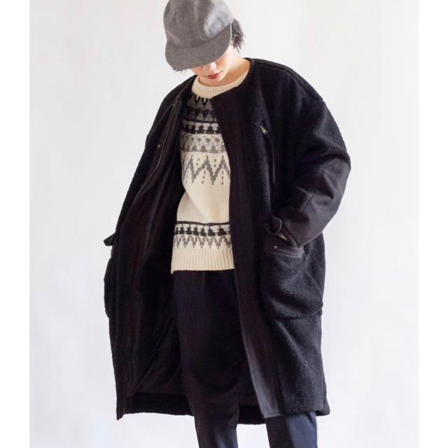 RＮＡ Ｎ ノーカラーボアコート boa coat