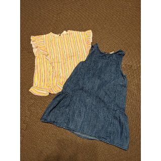 ザラキッズ(ZARA KIDS)の2点セット！　トップス＆ワンピース　100(ワンピース)