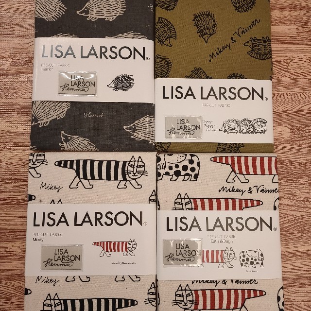 Lisa Larson(リサラーソン)の新品未使用 リサラーソン 生地 福袋 4枚② ハンドメイドの素材/材料(生地/糸)の商品写真