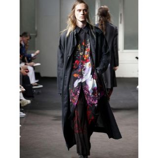 ヨウジヤマモト(Yohji Yamamoto)のヨウジヤマモト　yohjiyamamoto 花と女　ロングシャツ(シャツ)