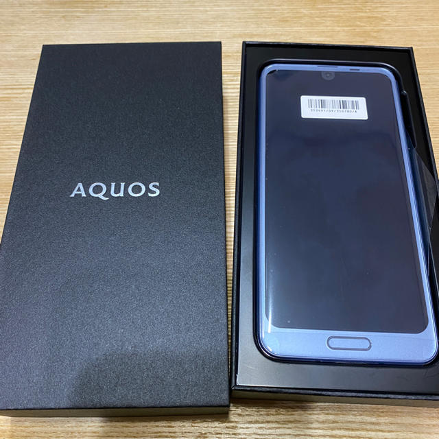 AQUOS(アクオス)のAQUOS R2 ブルーシルバー 64 GB Softbank スマホ/家電/カメラのスマートフォン/携帯電話(スマートフォン本体)の商品写真