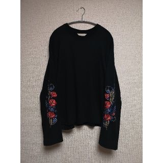 ジエダ(Jieda)のJieda ジエダ flower embroidery l/s 花柄Tシャツ(シャツ)