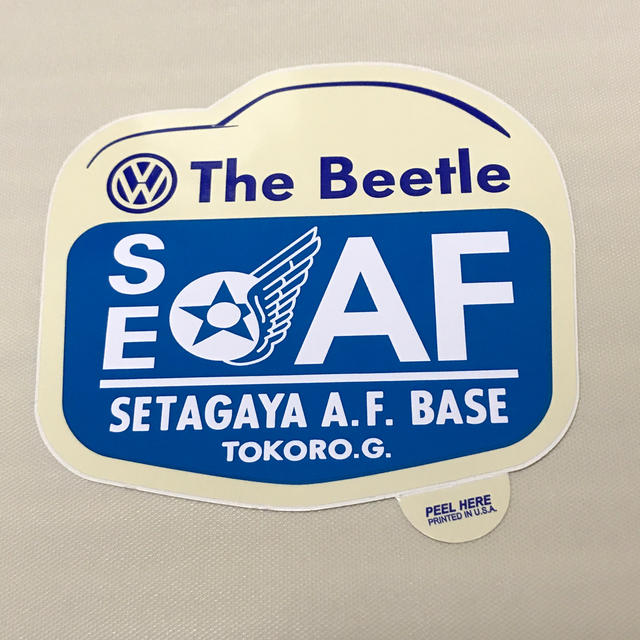 Volkswagen(フォルクスワーゲン)のThe Beatle SETAGAYA A.F BASE ステッカー 自動車/バイクの自動車(その他)の商品写真