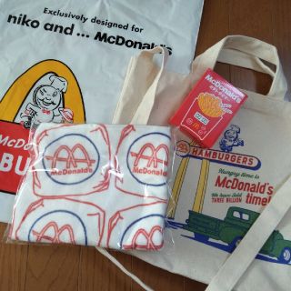 ニコアンド(niko and...)のマクドナルド 福袋 ポテトタイマー タオル 2wayトートバッグセット(ノベルティグッズ)