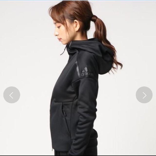 adidas(アディダス)のアディダス パーカー ブラック XL(OT) クライマヒート レディースのトップス(パーカー)の商品写真