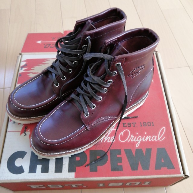 ブーツ未使用　chippewa  チペワ　cordovan コードバン　7.5 E