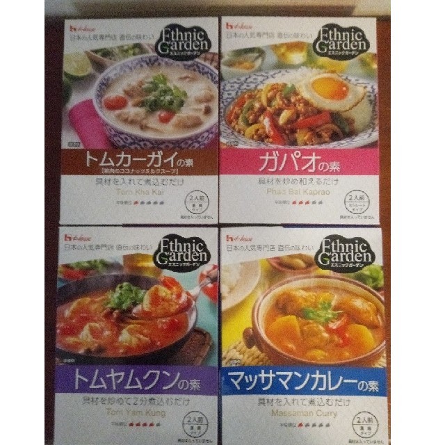 ハウス食品(ハウスショクヒン)の【4箱セット　送料無料】エスニックガーデン 食品/飲料/酒の加工食品(レトルト食品)の商品写真