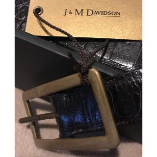 ドゥーズィエムクラス(DEUXIEME CLASSE)の未使用　J＆M DAVIDSON（ジェイエムデヴィッドソン）　型押しレザーベルト(ベルト)