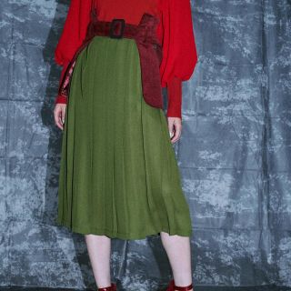 パメオポーズ(PAMEO POSE)のPAMEO POSE Gun Belt Skirt スカート(ひざ丈スカート)