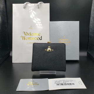 ヴィヴィアンウエストウッド(Vivienne Westwood)の即購入‼︎ヴィヴィアンウエストウッド　二つ折り財布　がま口財布　ブラック(財布)