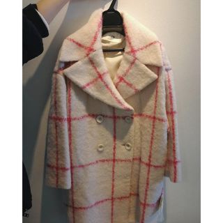 fur fur - FURFUR(ファーファー)ラインチェックコートの通販 by りさ's
