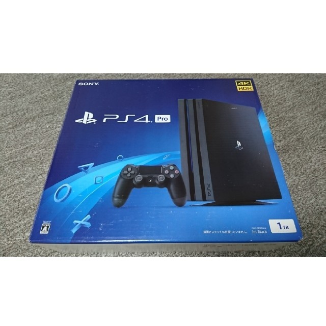 PlayStation4(プレイステーション4)の新品☆PlayStation4 PRO 1TB ジェットブラック PS4 エンタメ/ホビーのゲームソフト/ゲーム機本体(家庭用ゲーム機本体)の商品写真