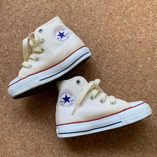 コンバース(CONVERSE)のCONVERSE コンバース キッズ  15cm ベージュ ハイカット(スニーカー)