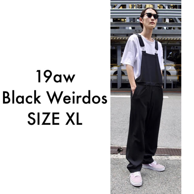 UNUSED(アンユーズド)の19aw Black Weirdos Overalls オーバーオール 黒 メンズのパンツ(サロペット/オーバーオール)の商品写真