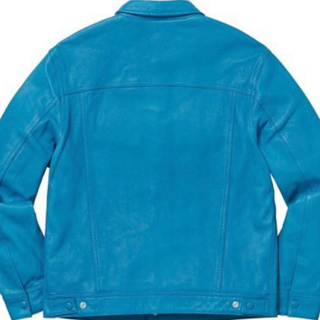 Supreme(シュプリーム)の本物　SUPREME leather trucker jacket 18aw M メンズのジャケット/アウター(レザージャケット)の商品写真
